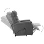 Sillón elevable tela gris claro en Sillones | Comprar online en Foru.es