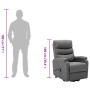 Sillón elevable tela gris claro en Sillones | Comprar online en Foru.es