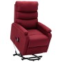 Sillón elevable tela rojo tinto en Sillones | Comprar online en Foru.es