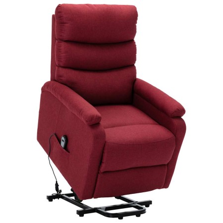 Sillón elevable tela rojo tinto en Sillones | Comprar online en Foru.es