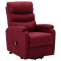 Sillón elevable tela rojo tinto en Sillones | Comprar online en Foru.es