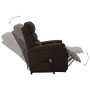 Sillón elevable tela marrón oscuro en Sillones | Comprar online en Foru.es