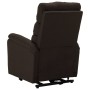 Sillón elevable tela marrón oscuro en Sillones | Comprar online en Foru.es