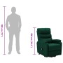 Sillón elevable tela verde oscuro en Sillones | Comprar online en Foru.es