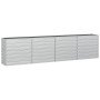 Arriate de acero galvanizado plateado 320x40x77 cm de vidaXL, Maceteros y jardineras - Ref: Foro24-316891, Precio: 91,26 €, D...