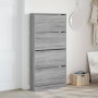 Mueble zapatero 4 cajones abatibles gris Sonoma 80x21x163,5 cm en Zapateros y organizadores de calzado | Comprar online en Foru.