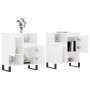 Aparadores 2 piezas madera contrachapada blanco de vidaXL, Aparadores - Ref: Foro24-3190133, Precio: 131,41 €, Descuento: %