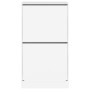 Mueble zapatero con 2 cajones abatibles blanco 60x42x108 cm en Zapateros y organizadores de calzado | Comprar online en Foru.es