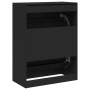 Mueble zapatero con 2 cajones abatibles negro 80x42x108 cm en Zapateros y organizadores de calzado | Comprar online en Foru.es