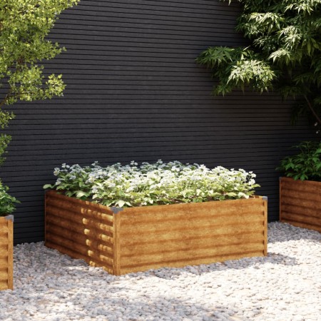 Jardinera acero corten 100x100x36 cm de vidaXL, Maceteros y jardineras - Ref: Foro24-151993, Precio: 47,86 €, Descuento: %