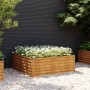 Jardinera acero corten 100x100x36 cm de vidaXL, Maceteros y jardineras - Ref: Foro24-151993, Precio: 47,86 €, Descuento: %