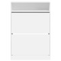 Mueble zapatero con 2 cajones abatibles blanco 80x34x116 cm en Zapateros y organizadores de calzado | Comprar online en Foru.es