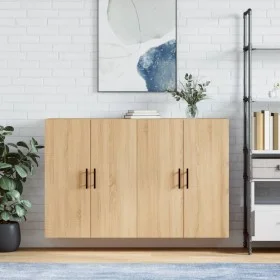 Wandschrank 2 Einheiten Sonoma Eiche 69,5x34x90 cm von vidaXL, Sideboards - Ref: Foro24-3195646, Preis: 129,39 €, Rabatt: %