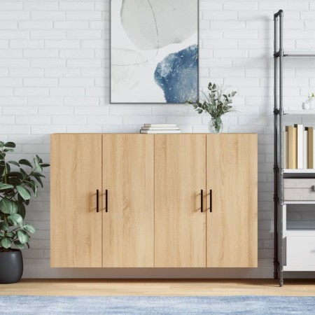 Armario de pared 2 unidades roble Sonoma 69,5x34x90 cm de vidaXL, Aparadores - Ref: Foro24-3195646, Precio: 134,00 €, Descuen...