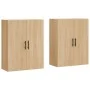Armario de pared 2 unidades roble Sonoma 69,5x34x90 cm de vidaXL, Aparadores - Ref: Foro24-3195646, Precio: 129,39 €, Descuen...