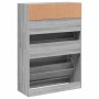 Mueble zapatero 2 cajones abatibles gris Sonoma 80x34x116 cm en Zapateros y organizadores de calzado | Comprar online en Foru.es