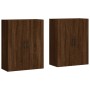 Armarios de pared 2 unidades marrón roble 69,5x34x90 cm de vidaXL, Aparadores - Ref: Foro24-3195650, Precio: 133,78 €, Descue...