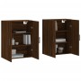 Armarios de pared 2 unidades marrón roble 69,5x34x90 cm de vidaXL, Aparadores - Ref: Foro24-3195650, Precio: 133,78 €, Descue...