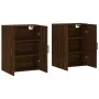 Armarios de pared 2 unidades marrón roble 69,5x34x90 cm de vidaXL, Aparadores - Ref: Foro24-3195650, Precio: 132,18 €, Descue...