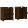 Armarios de pared 2 unidades marrón roble 69,5x34x90 cm de vidaXL, Aparadores - Ref: Foro24-3195650, Precio: 133,78 €, Descue...