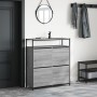 Mueble zapatero 4 cajones abatibles gris Sonoma 100x34x112 cm en Zapateros y organizadores de calzado | Comprar online en Foru.e