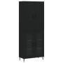 Aparador alto madera contrachapada negro 69,5x34x180 cm de vidaXL, Aparadores - Ref: Foro24-3195748, Precio: 154,08 €, Descue...