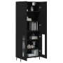 Aparador alto madera contrachapada negro 69,5x34x180 cm de vidaXL, Aparadores - Ref: Foro24-3195748, Precio: 154,08 €, Descue...