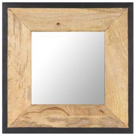Espejo de madera maciza de mango 50x50 cm en Espejos | Comprar online en Foru.es