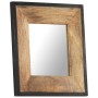 Espejo de madera maciza de mango 50x50 cm en Espejos | Comprar online en Foru.es