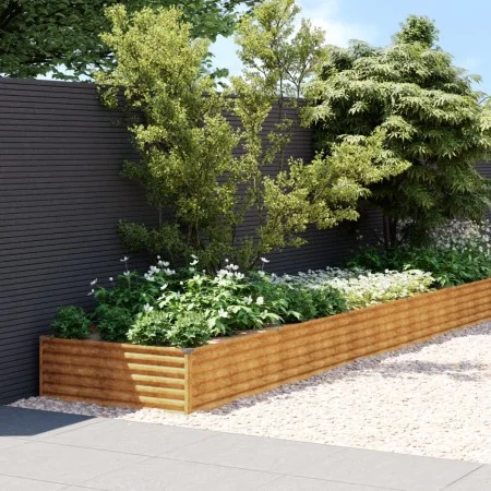 Jardinera acero corten 579x100x36 cm de vidaXL, Maceteros y jardineras - Ref: Foro24-151998, Precio: 115,69 €, Descuento: %