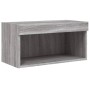 Muebles TV pared con LED 5 pzas madera ingeniería gris Sonoma en Muebles TV | Comprar online en Foru.es
