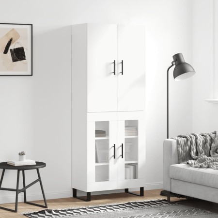 Aparador alto madera contrachapada blanco 69,5x34x180 cm de vidaXL, Aparadores - Ref: Foro24-3195755, Precio: 172,87 €, Descu...