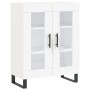 Aparador alto madera contrachapada blanco 69,5x34x180 cm de vidaXL, Aparadores - Ref: Foro24-3195755, Precio: 172,87 €, Descu...
