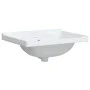 Lavabo de baño rectangular cerámica blanco 61x48x23 cm de vidaXL, Lavabos - Ref: Foro24-153704, Precio: 55,87 €, Descuento: %