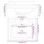 Lavabo de baño rectangular cerámica blanco 61x48x23 cm de vidaXL, Lavabos - Ref: Foro24-153704, Precio: 55,87 €, Descuento: %