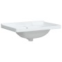 Lavabo de baño rectangular cerámica blanco 71x48x23 cm de vidaXL, Lavabos - Ref: Foro24-153705, Precio: 64,06 €, Descuento: %