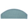Felpudos para escaleras 15 unidades 65x24x4 cm Azul Mar Semicircular Grande en Hogar | Comprar online en Foru.es