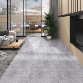 Lamas para suelo de PVC autoadhesivas gris cemento 5,02 m² 2 mm en Materiales de construcción | Comprar online en Foru.es