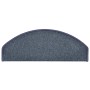 Felpudos para escaleras 15 uds 65x24x4 cm Gris oscuro y azul Semicircular Grande en Hogar | Comprar online en Foru.es