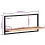Estantes de pared 2 unidades madera maciza acacia 80x25x35 cm de vidaXL, Estantes y estanterías - Ref: Foro24-338458, Precio:...