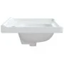Rechteckiges Waschbecken aus Keramik weiß 81x48x23 cm von vidaXL, Sinkt - Ref: Foro24-153706, Preis: 66,93 €, Rabatt: %