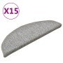 Felpudos para escaleras (15 unidades, 56 x 17 x 3 cm, gris claro, semicirculares) en Hogar | Comprar online en Foru.es