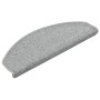 Felpudos para escaleras 15 unidades 65x24x4 cm Gris Claro Semicircular Grande en Hogar | Comprar online en Foru.es