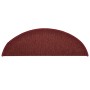 Felpudos para escaleras 15 unidades 56x17x3 cm Burdeos Semicirculares en Hogar | Comprar online en Foru.es