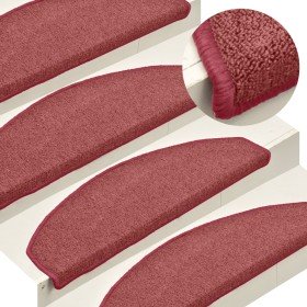 Felpudos para escaleras 15 unidades 65x24x4 cm Burdeos Semicirculares Grandes en Hogar | Comprar online en Foru.es