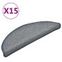 Felpudos para escaleras (15 unidades, 56 x 17 x 3 cm, gris claro y azul, semicirculares) en Hogar | Comprar online en Foru.es