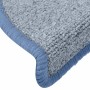 Felpudos para escaleras 15 uds 65x24x4 cm Gris claro y azul Semicircular Grande en Hogar | Comprar online en Foru.es
