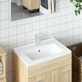 White ceramic rectangular bathroom sink 61x48x19.5 cm by vidaXL, Sinks - Ref: Foro24-153709, Price: 74,22 €, Discount: %