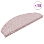 Alfombrillas para escaleras 15 uds 65x21x4 cm Rosa Claro Semicircular Grande en Hogar | Comprar online en Foru.es