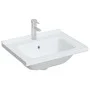 Rechteckiges Waschbecken aus weißer Keramik, 61 x 48 x 19,5 cm von vidaXL, Sinkt - Ref: Foro24-153709, Preis: 74,22 €, Rabatt: %